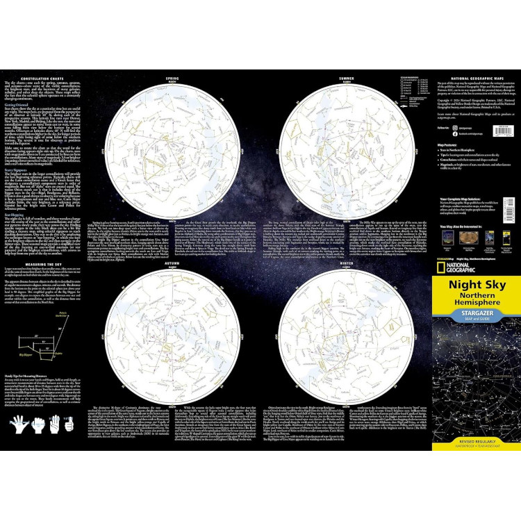 National Geographic Northern Hemisphere Night Sky Map